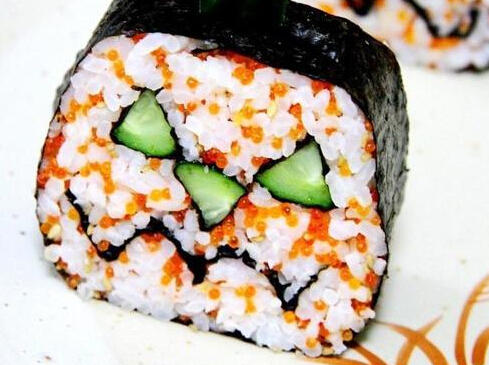 万圣节南瓜灯寿司的做法