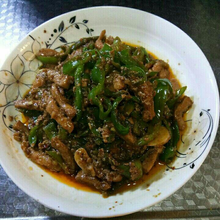 青椒炒肉丝