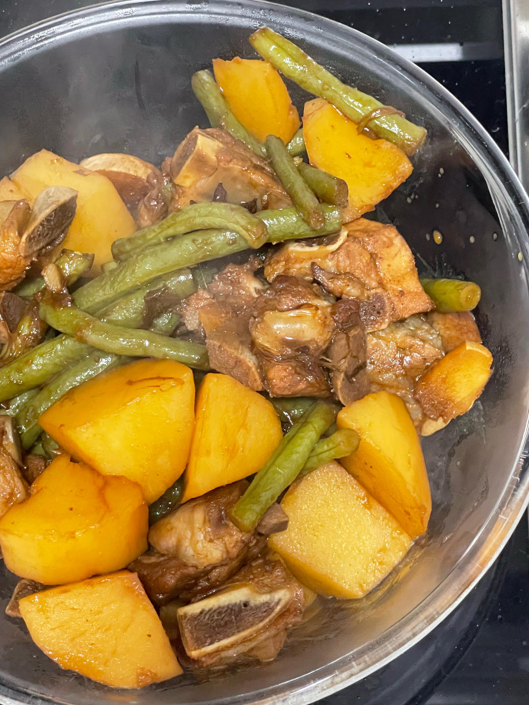 豆角土豆炖排骨