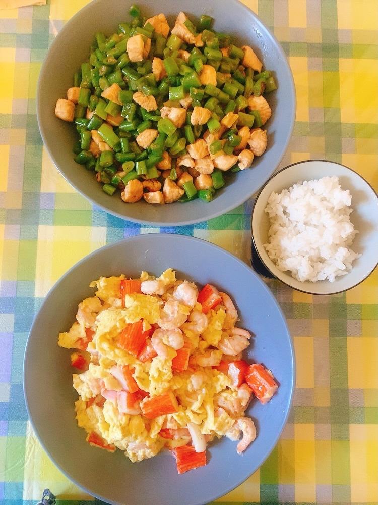孜然豆角鸡丁「下饭菜」