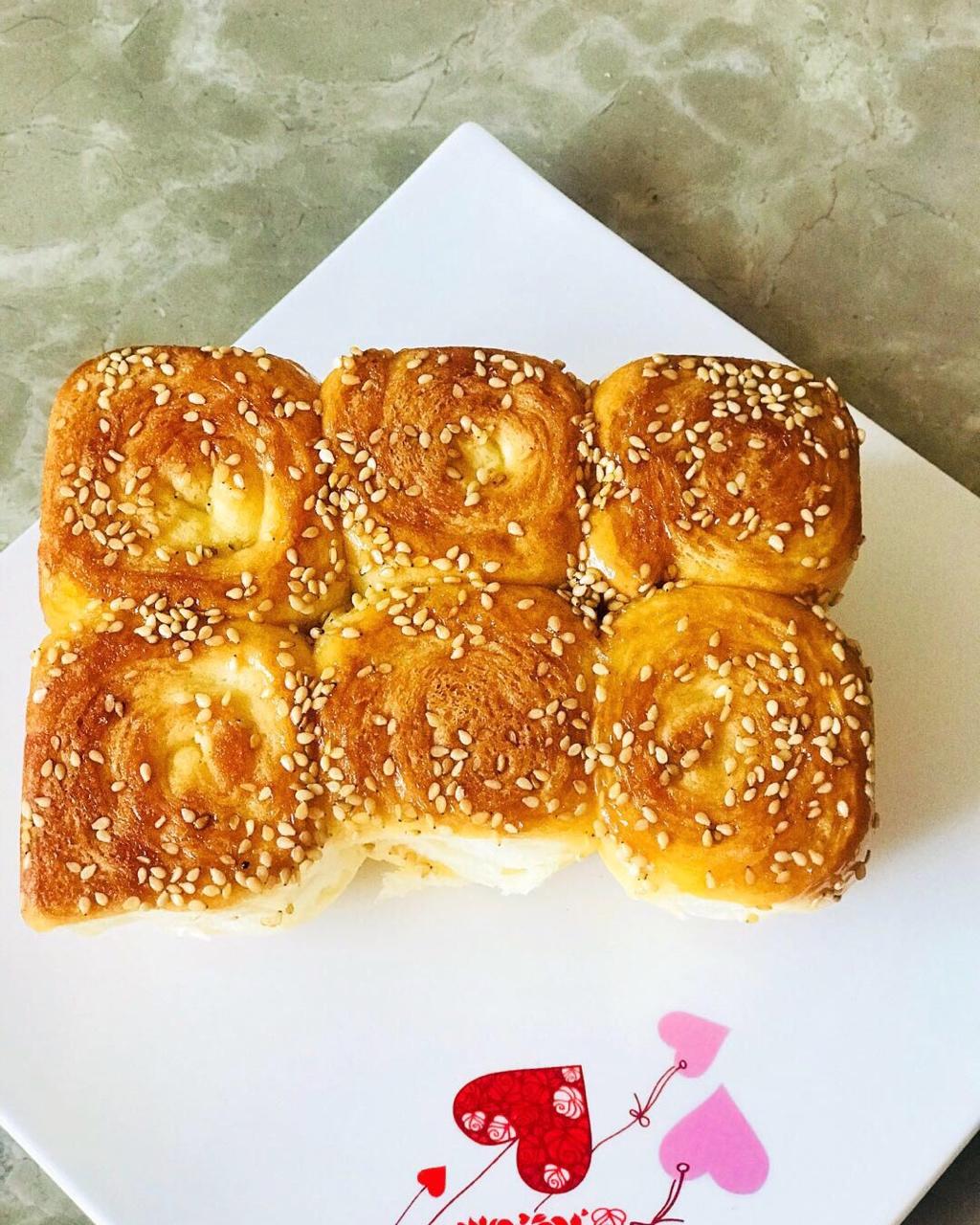 橘子蜂蜜脆底小面包（香、脆、内软）