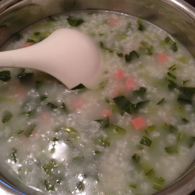 砂锅青菜粥