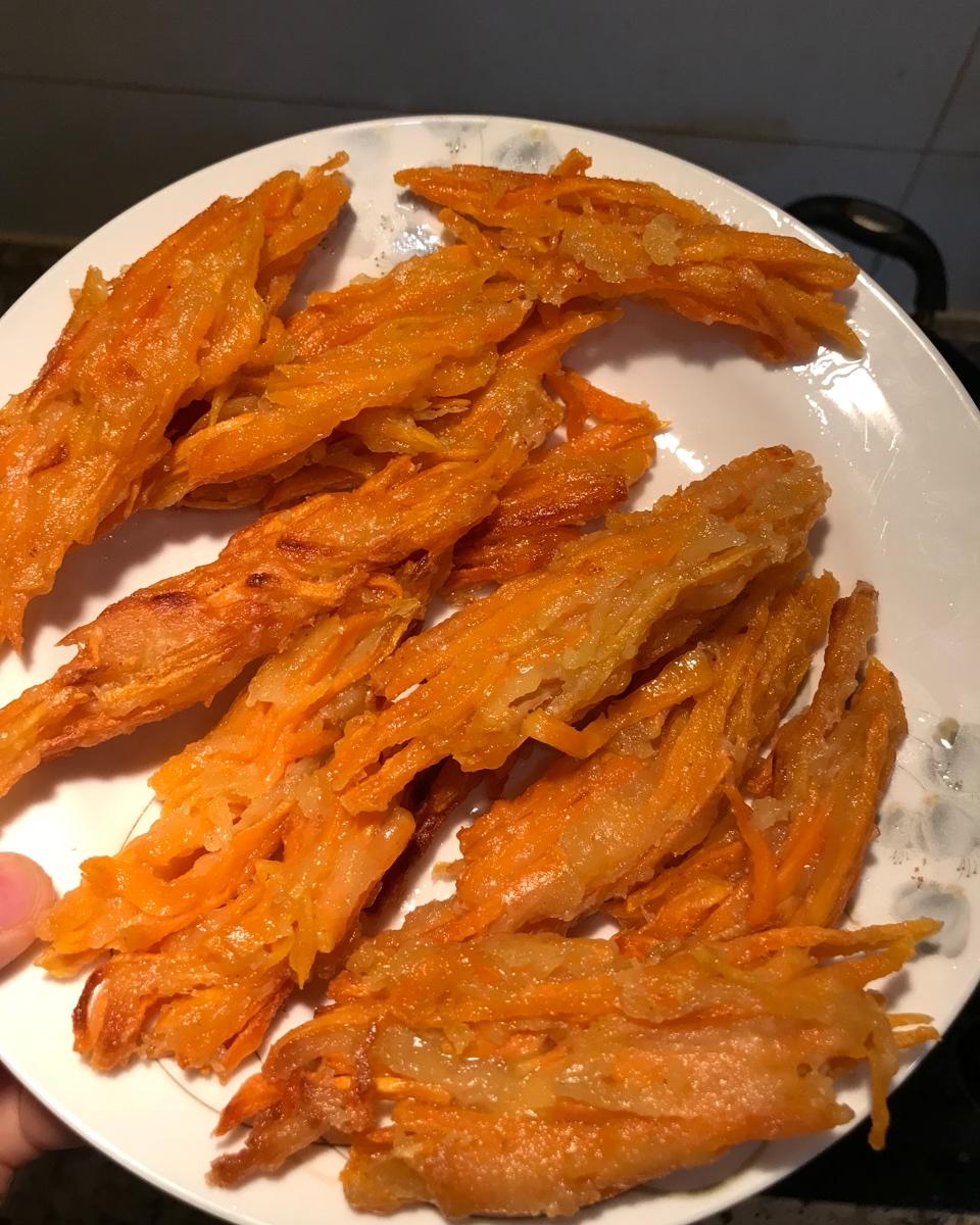 儿时零食炸红薯饼