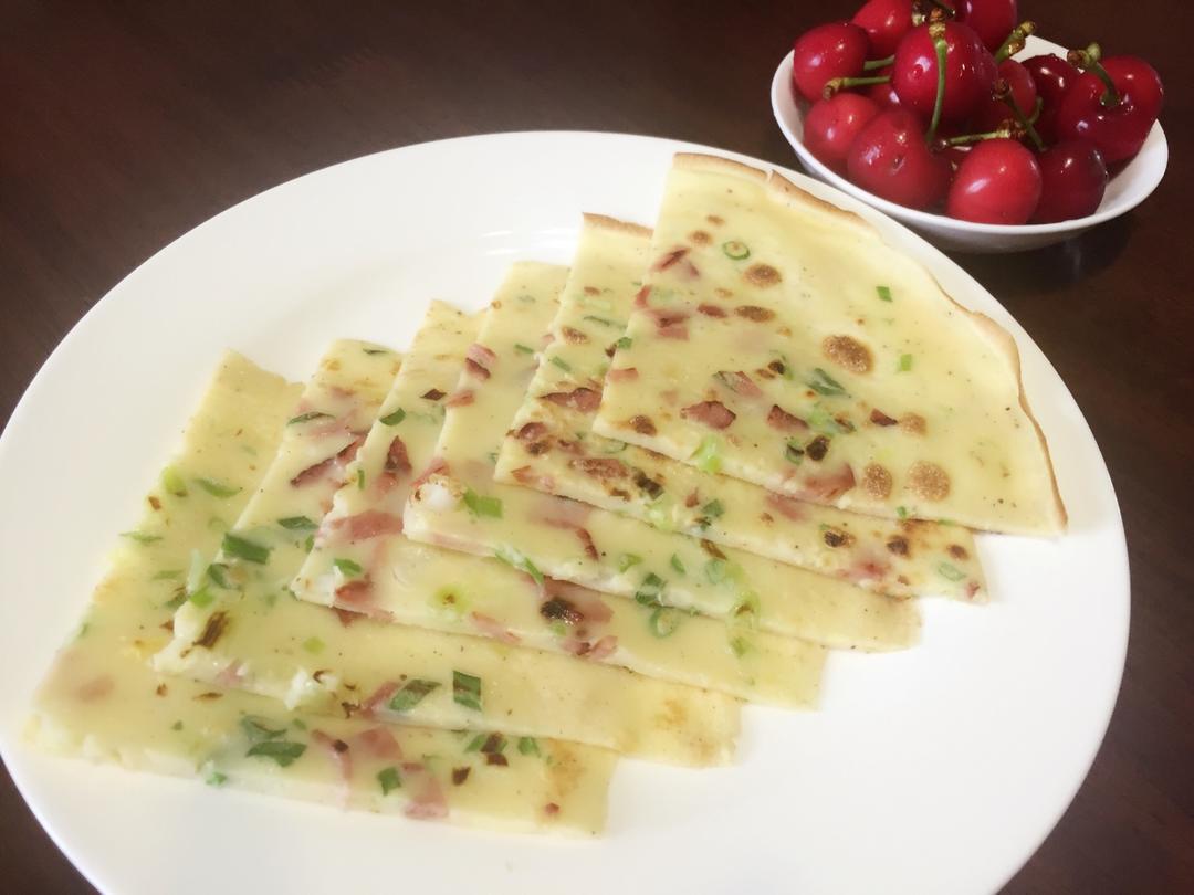 培根香葱鸡蛋饼