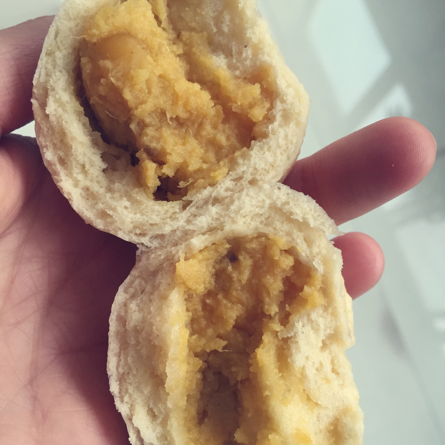健康红薯奶黄包