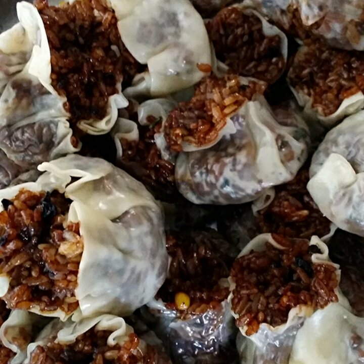 简易糯米烧卖（附烧卖包法）