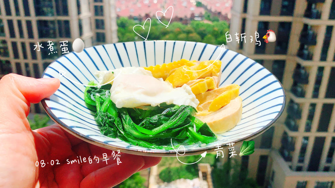 坚持12天增肌早餐之一