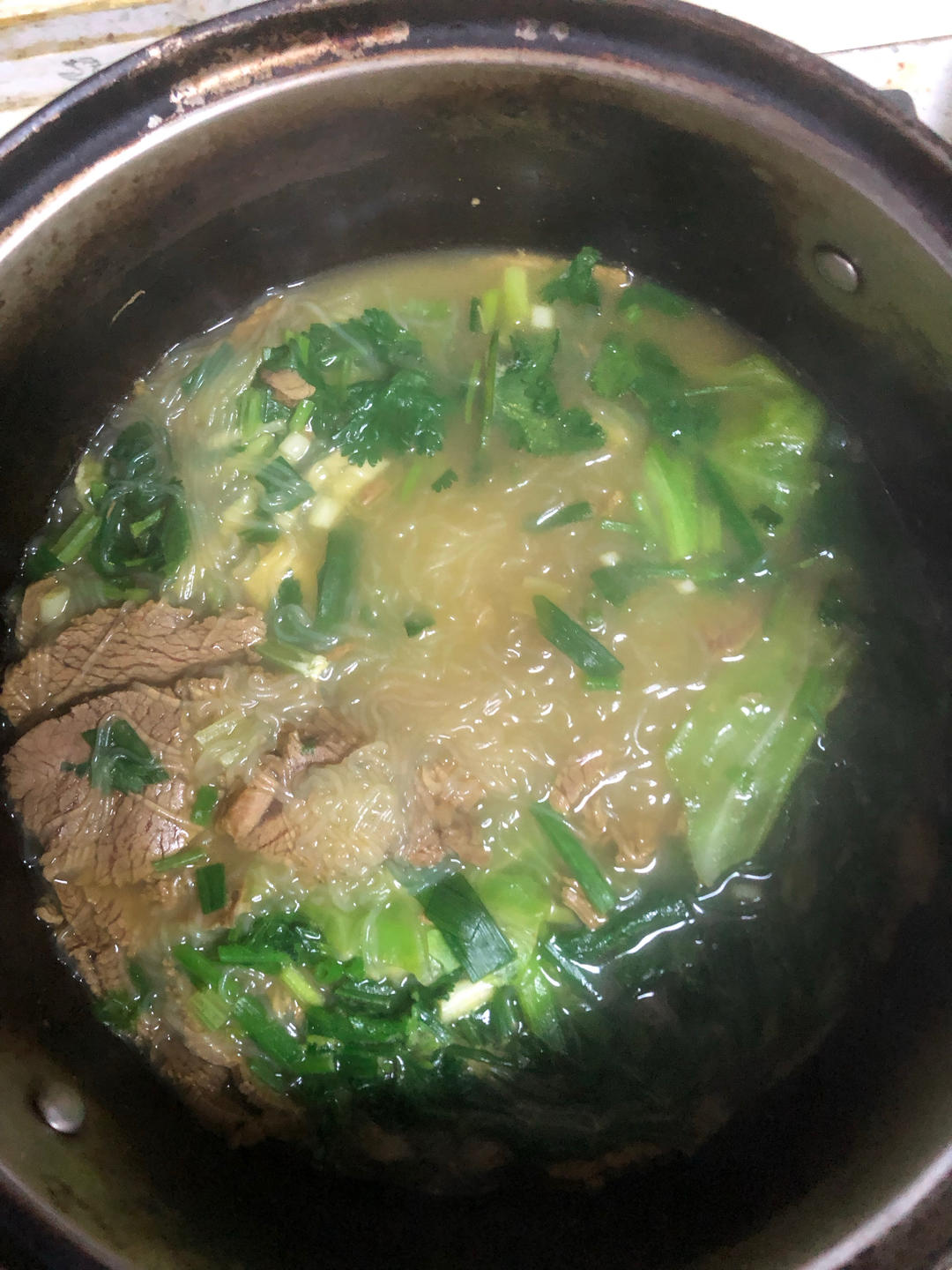 咖喱牛肉粉丝汤