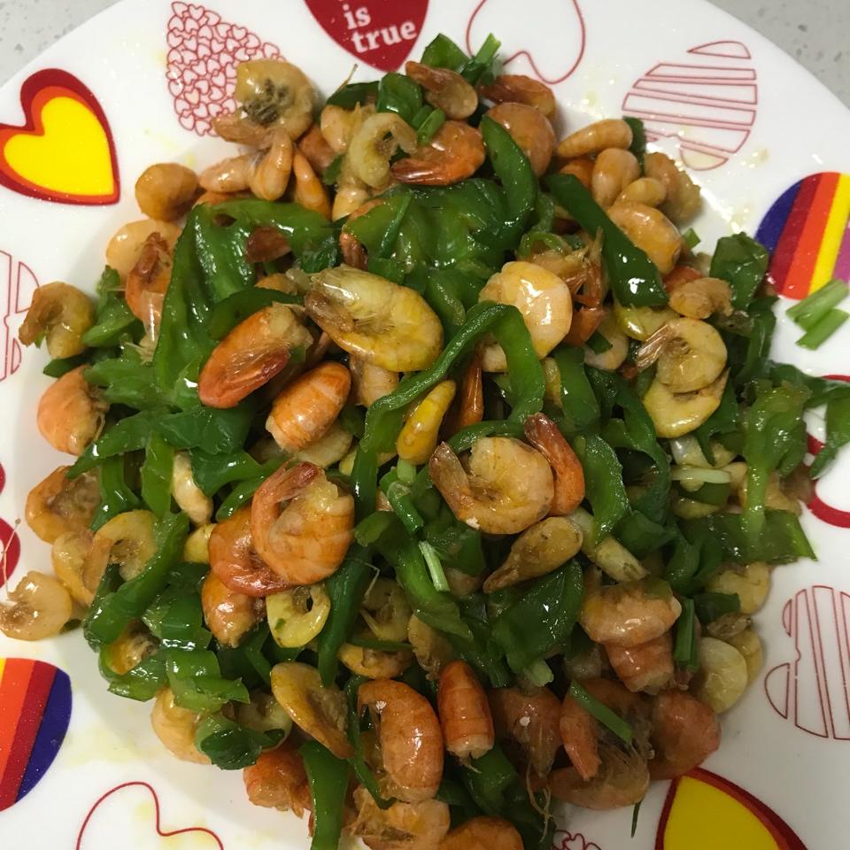 家常徽菜：青椒炒小河虾