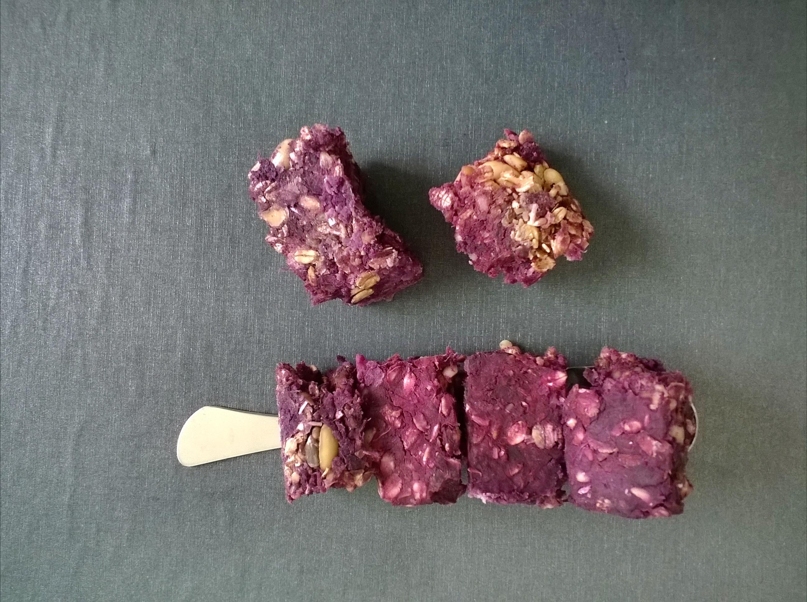 紫薯燕麦杂果能量饼干的做法