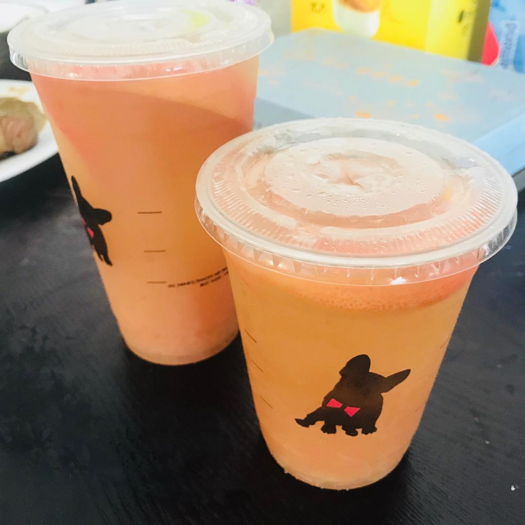 夏日晚霞葡萄柚冰茶