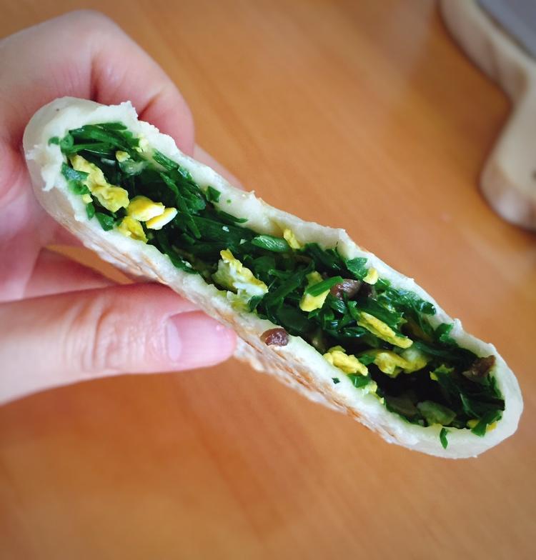 薄皮韭菜饼