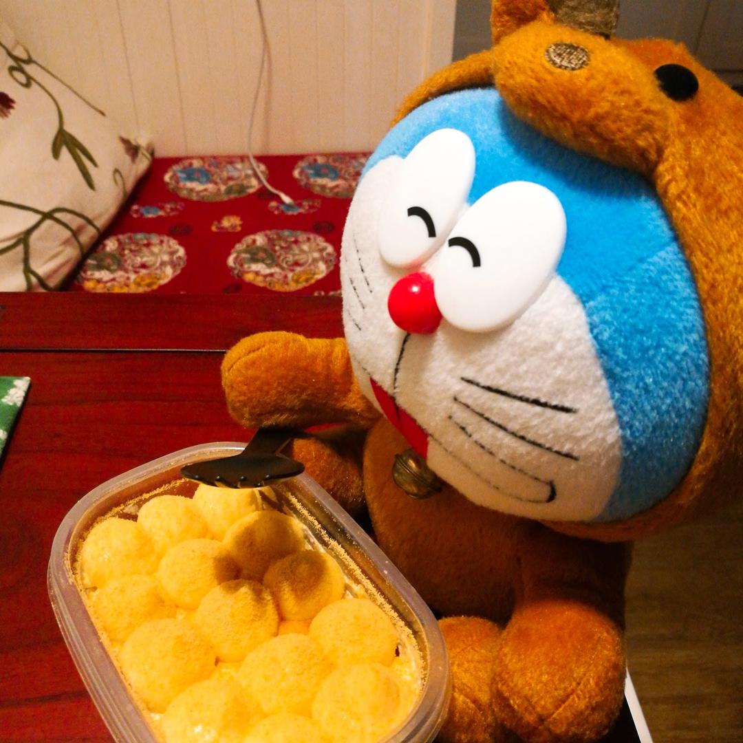 3蛋戚风3蛋酱の豆乳盒子