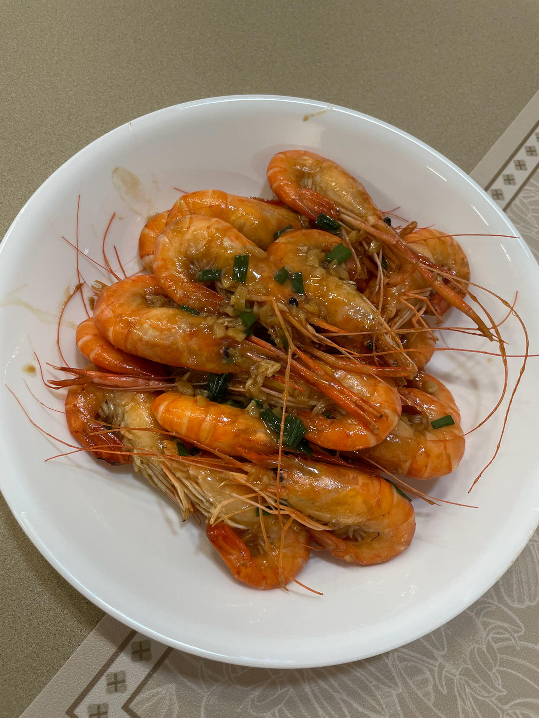 芥末蒜蓉罗氏虾