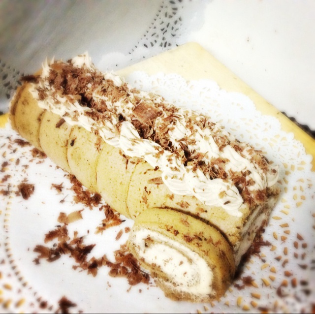 黑白巧克力蛋糕卷