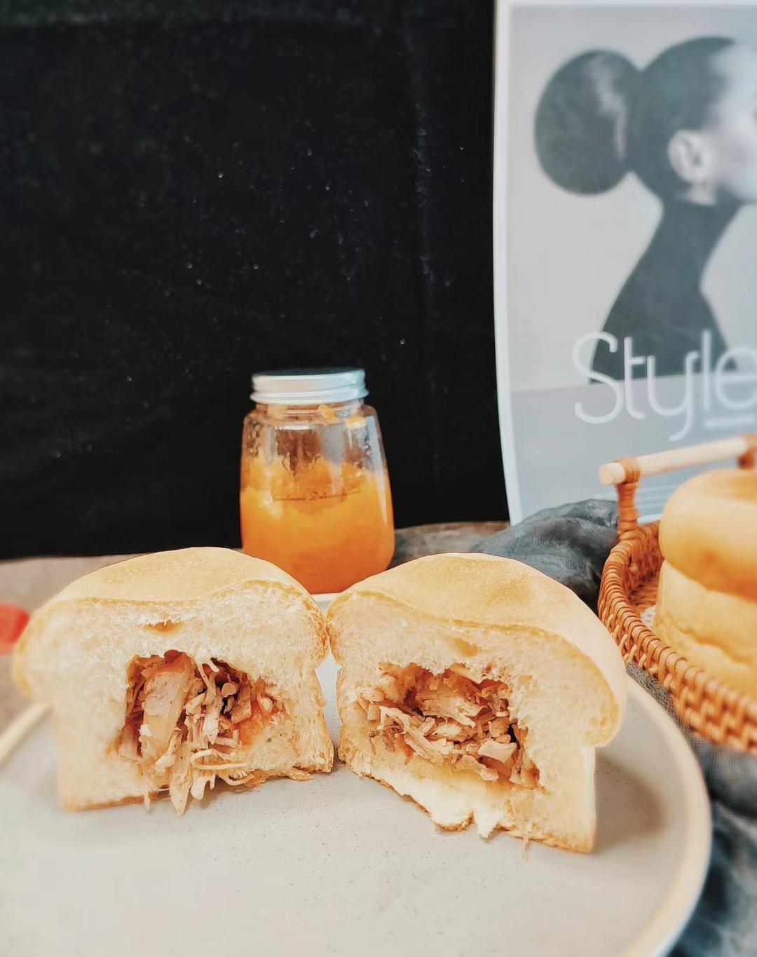 芝士熏鸡面包（万用方子）