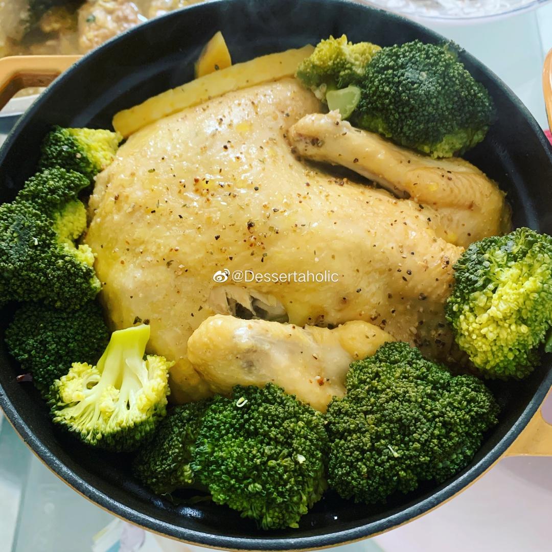 今晚吃鸡，大吉大利-铸铁锅烤鸡