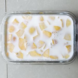 黄桃牛奶布丁的做法 步骤7