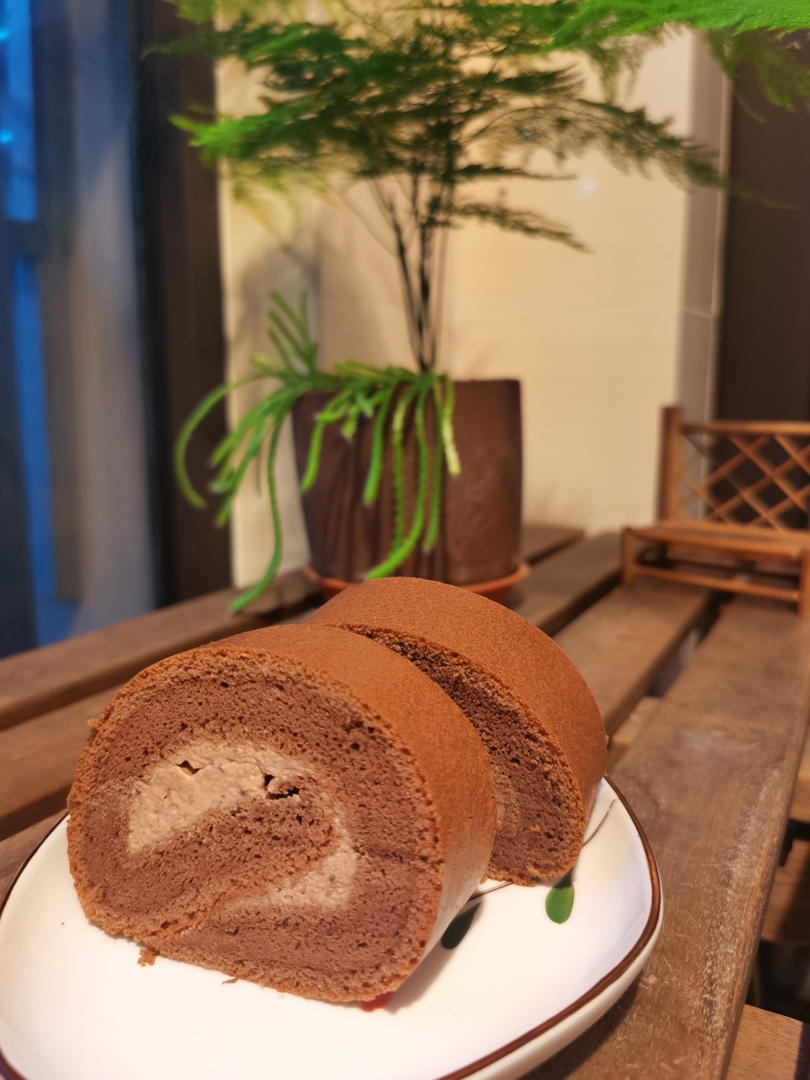 🍫双倍浓郁｜巧克力蛋糕卷｜卷不裂｜不消泡｜脏脏小贝