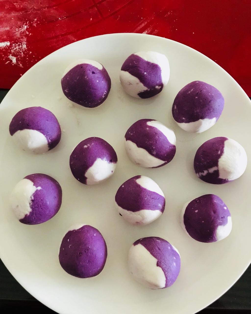 夏日森林39做的快手紫薯琉璃汤圆简单做法
