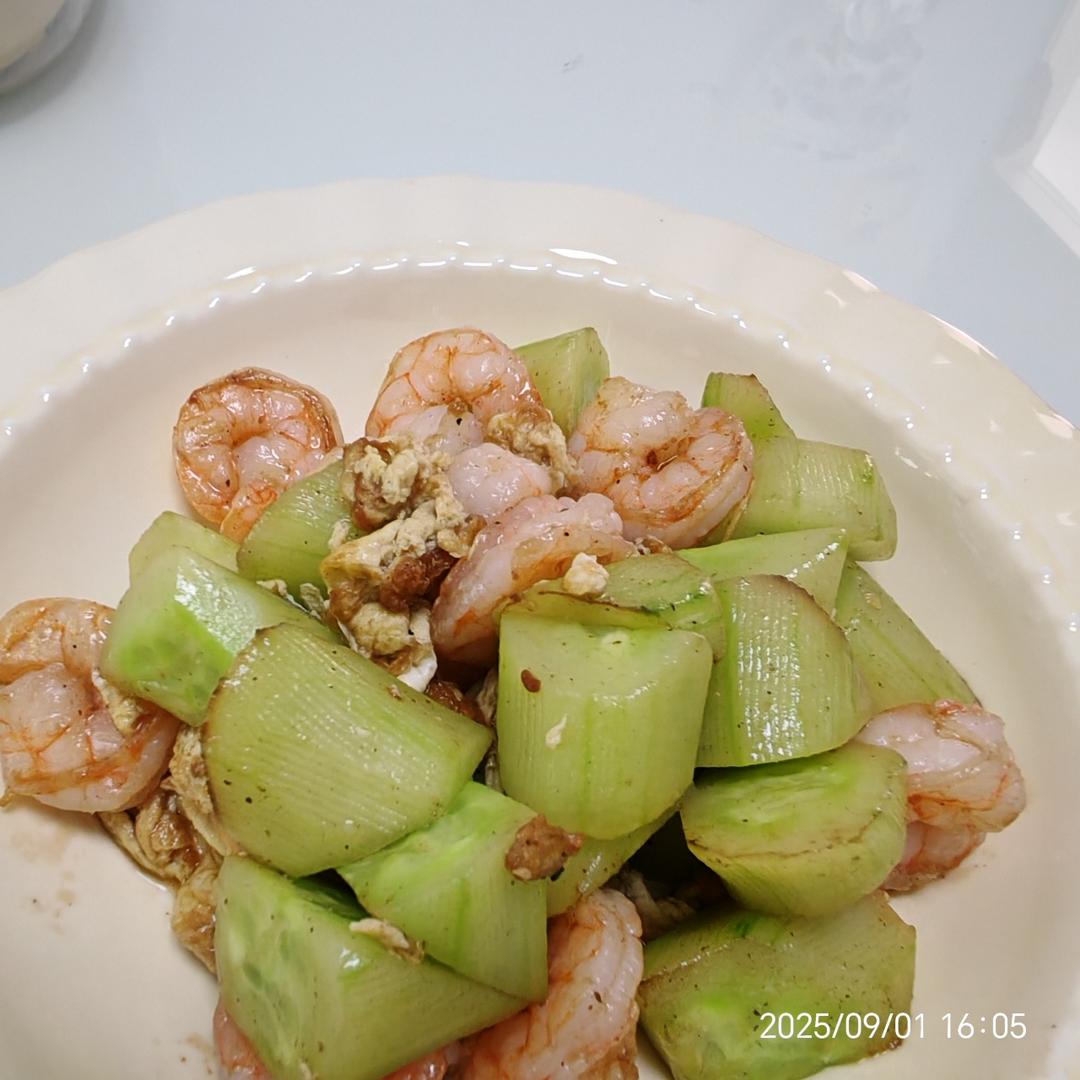 虾仁炒黄瓜