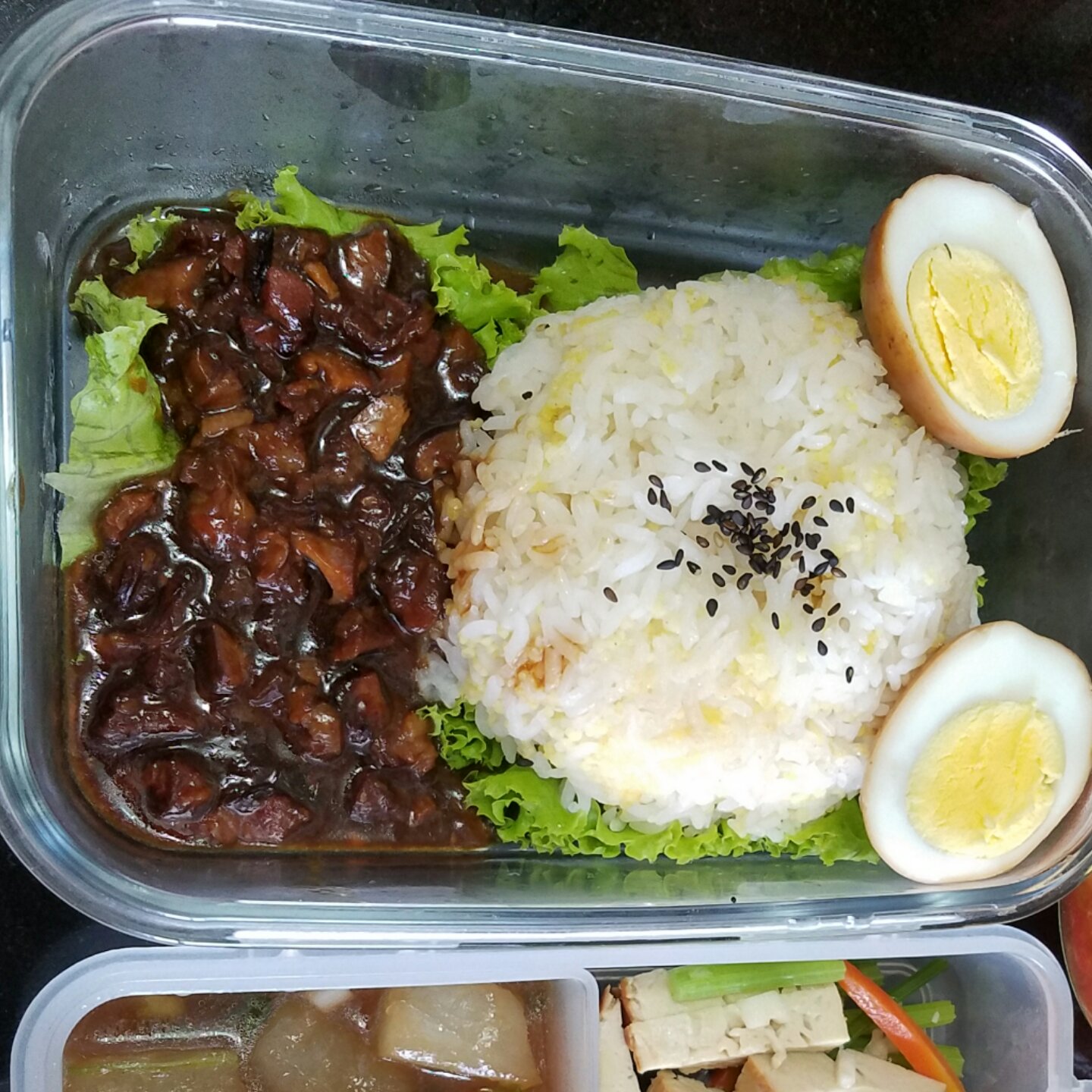 洋葱酥卤肉饭
