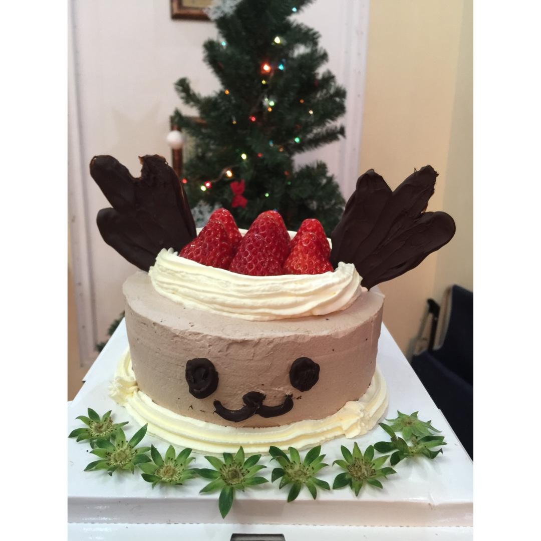 圣诞节-萌萌哒小麋鹿蛋糕