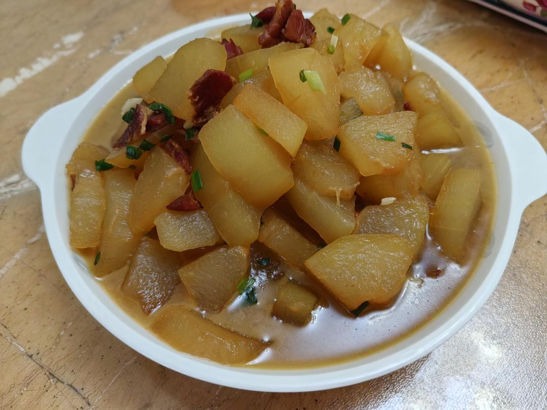素烧冬瓜（夏天必备的菜，省事又好吃）