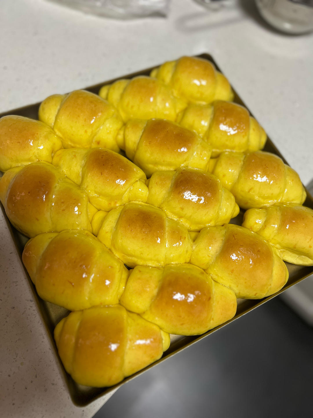 松软奶香南瓜小餐包