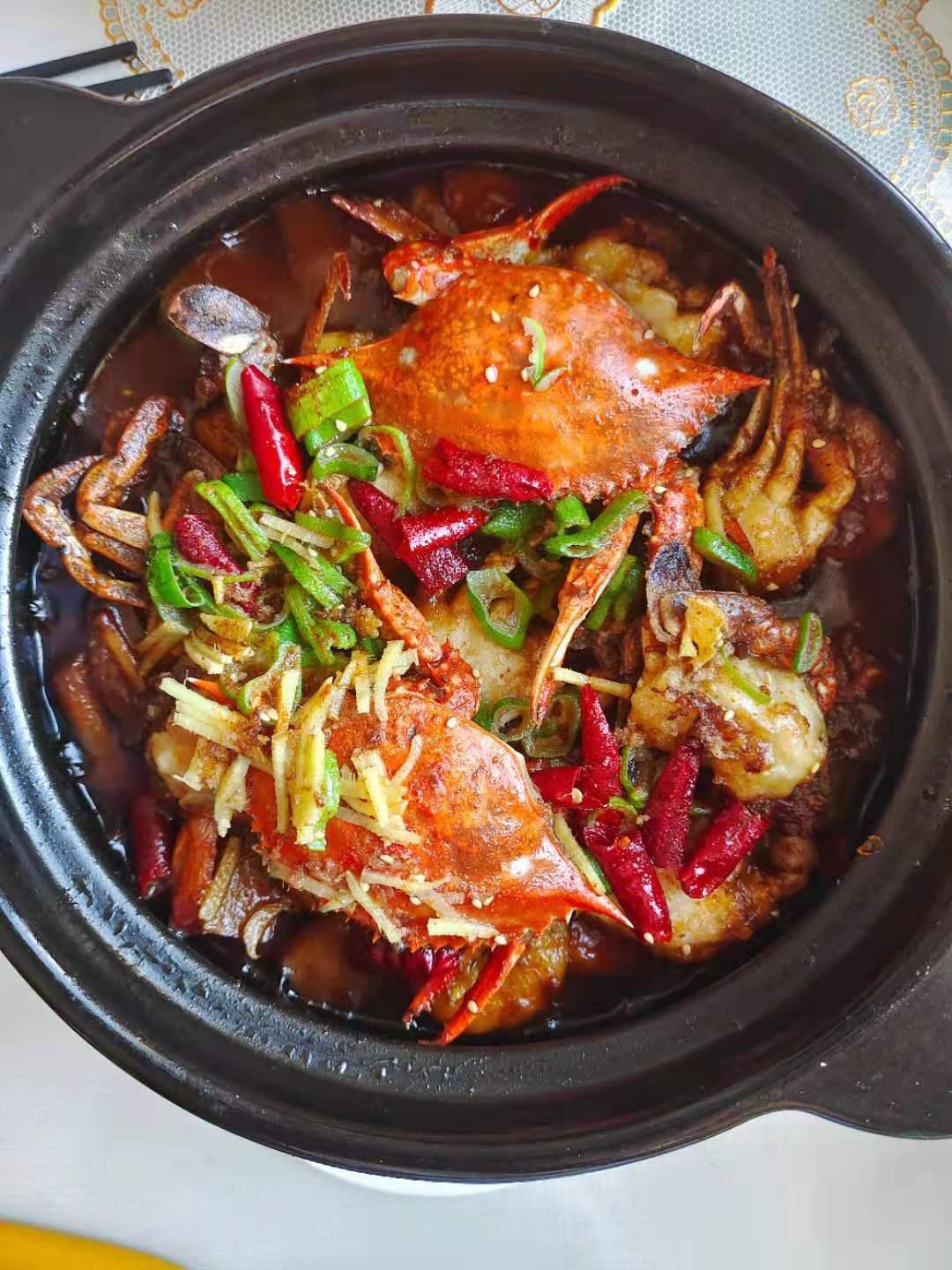 蟹肉煲