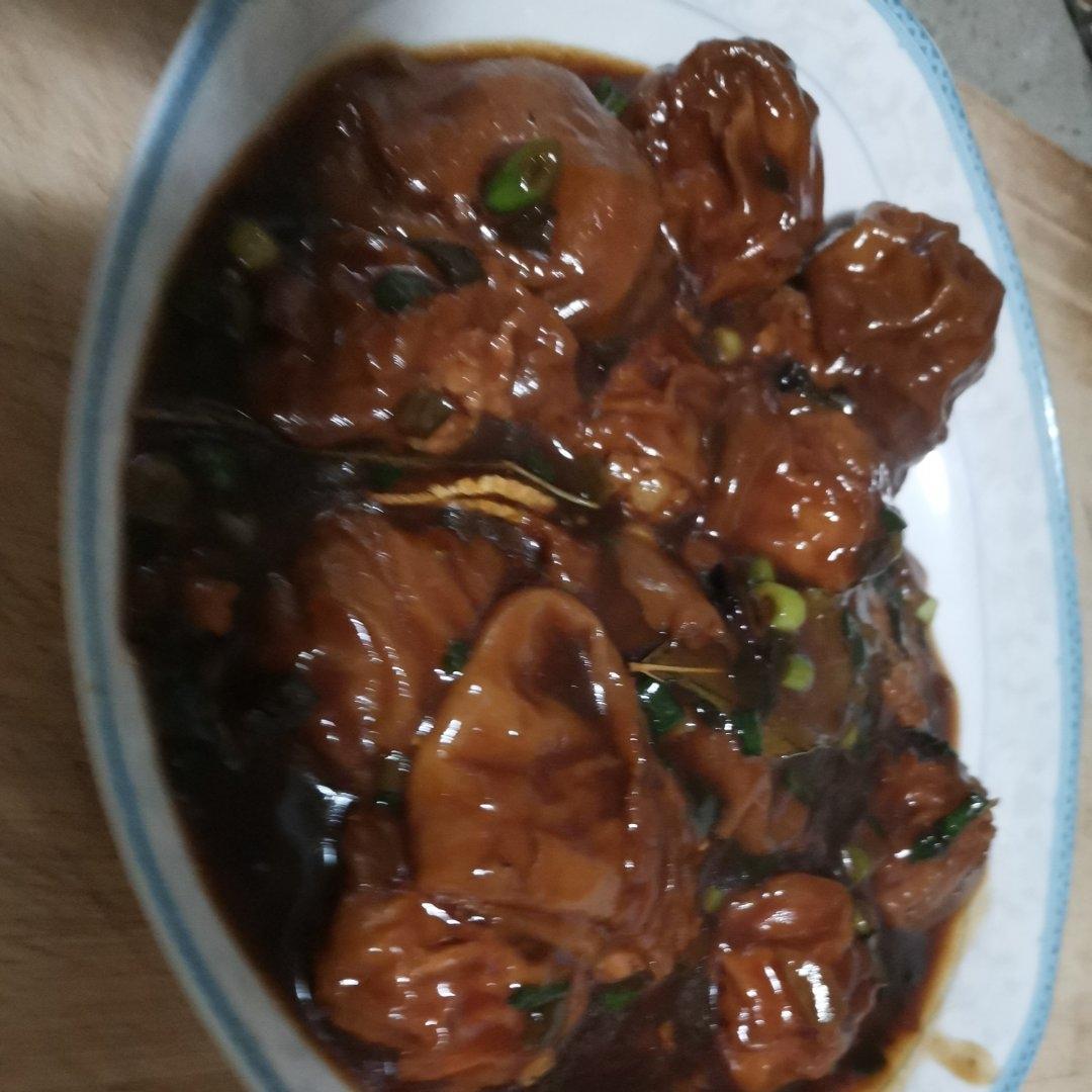 红烧油面筋塞肉