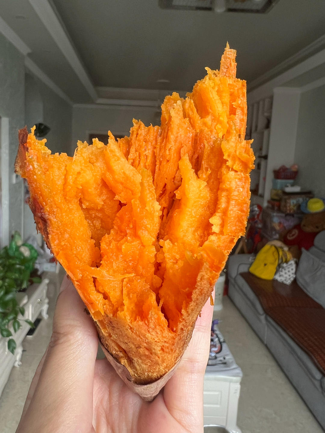 空气炸锅烤红薯(软糯流糖，一个吃不够)