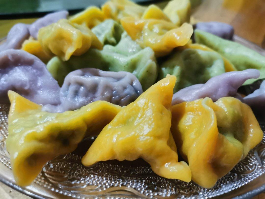 彩色饺子皮