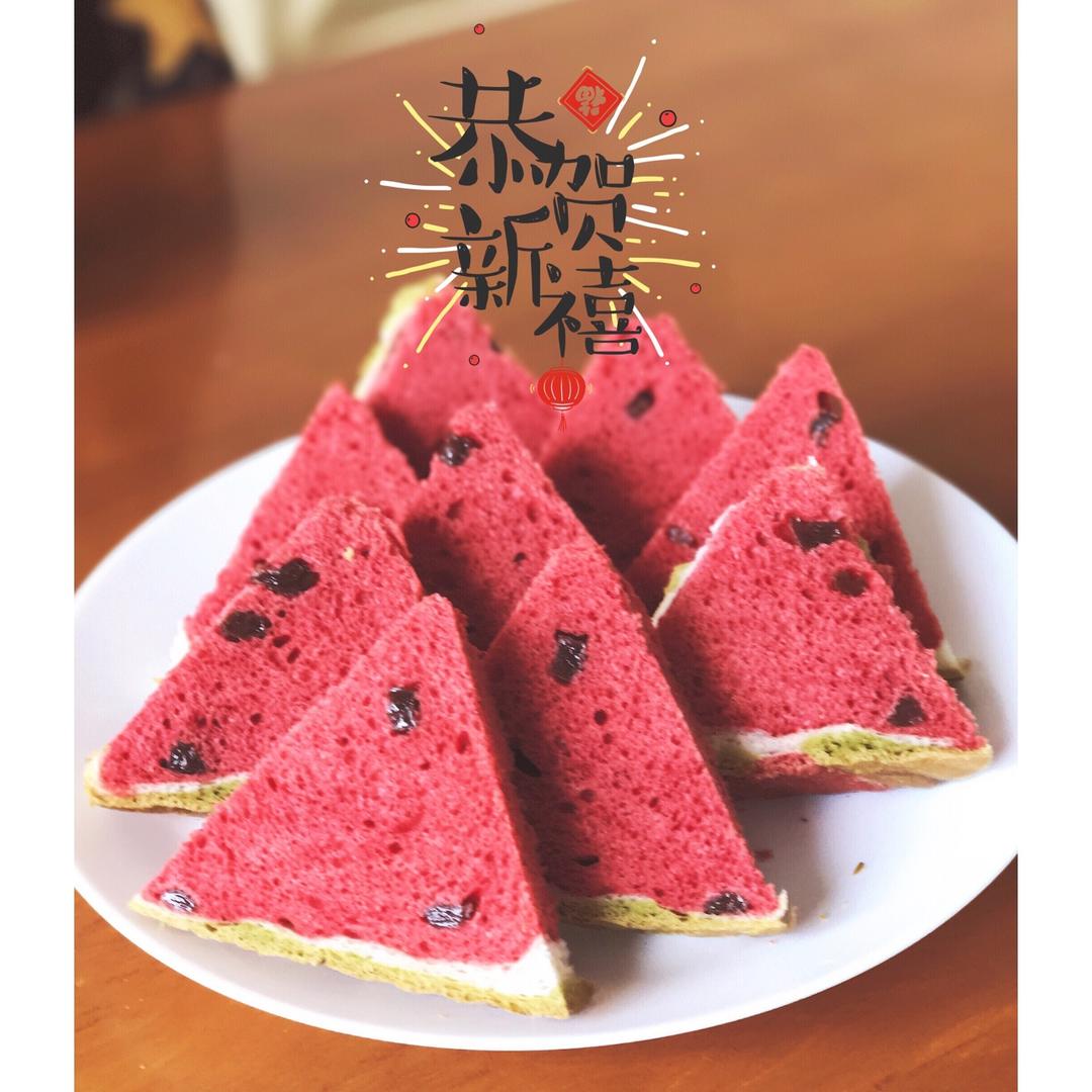 西瓜吐司(中种北海道吐司)
