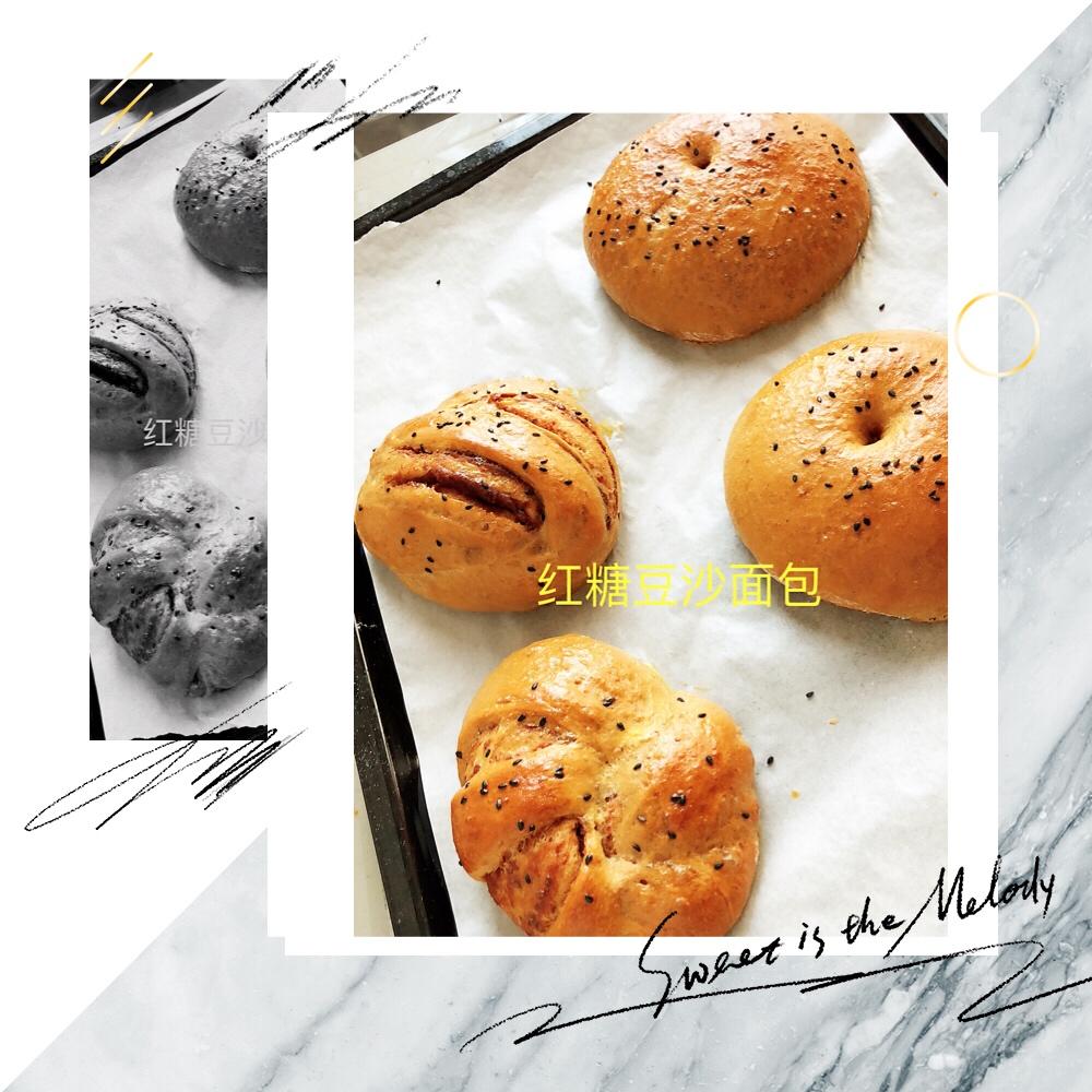 红糖豆沙面包（波兰种）