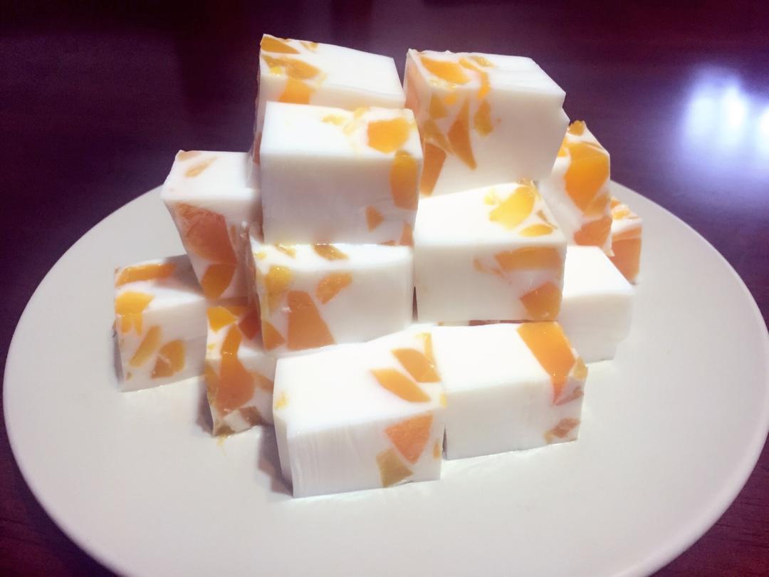 午后小甜点芒果椰汁糕教程
