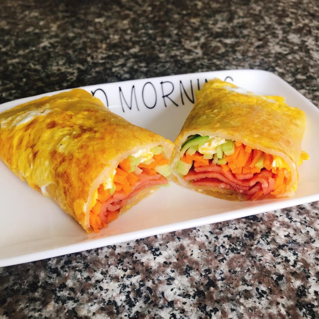 三分钟就可以做好孩子的早餐（手抓饼）