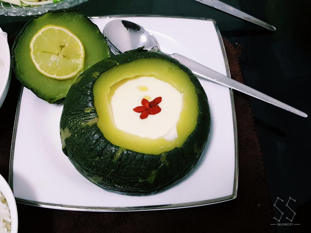 小南瓜牛奶蒸蛋