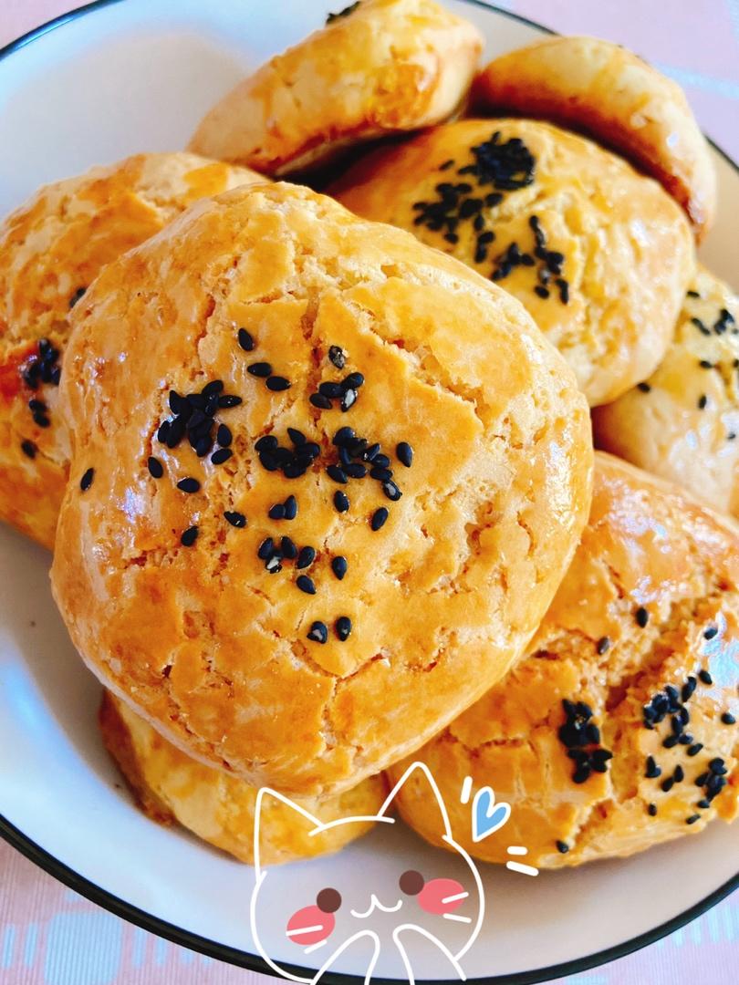 【酥到掉渣的桃酥饼，一次成功！老少皆宜！】