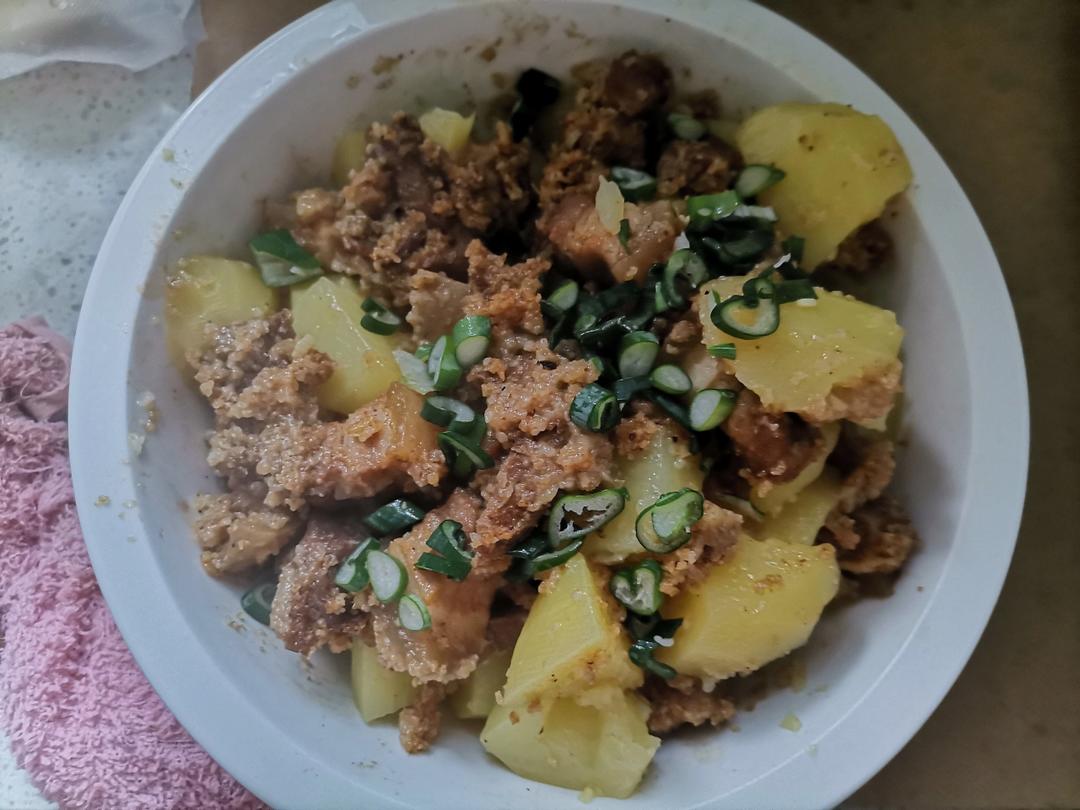 绝绝子！甩饭店几条街的粉蒸肉（粉蒸排骨）