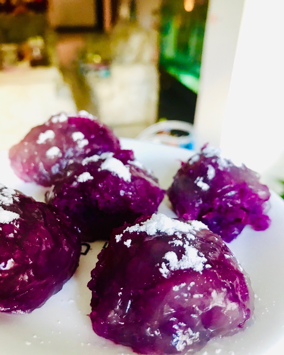 水晶紫薯丸子