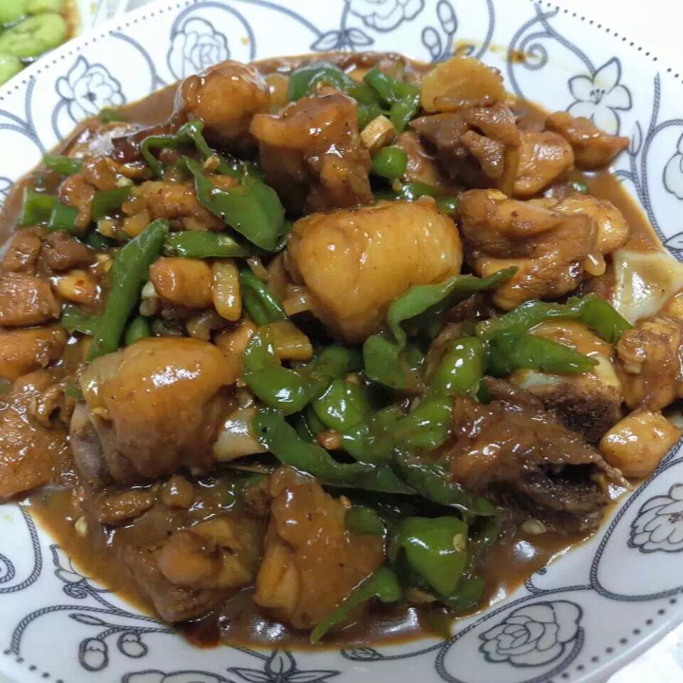 青椒炒鸡腿