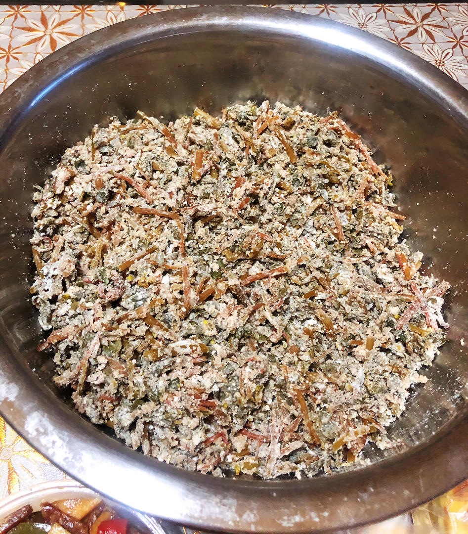 漫雪的厨房做的蒸菜蒸马蜂菜马齿笕