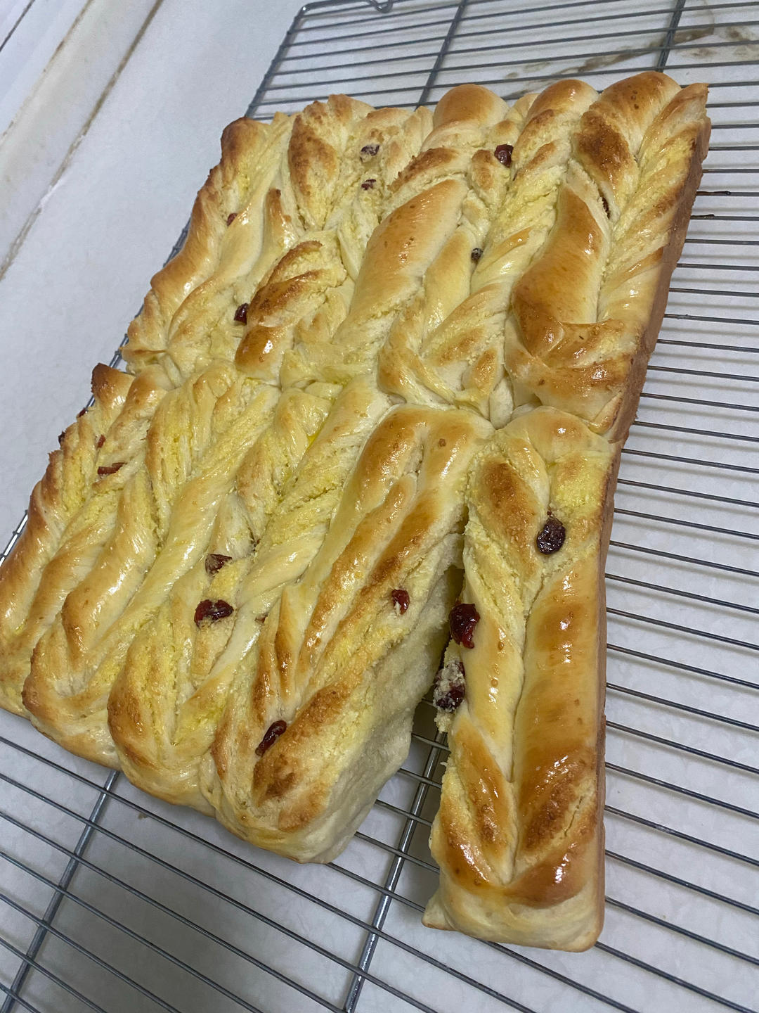 椰蓉蔓越莓排包