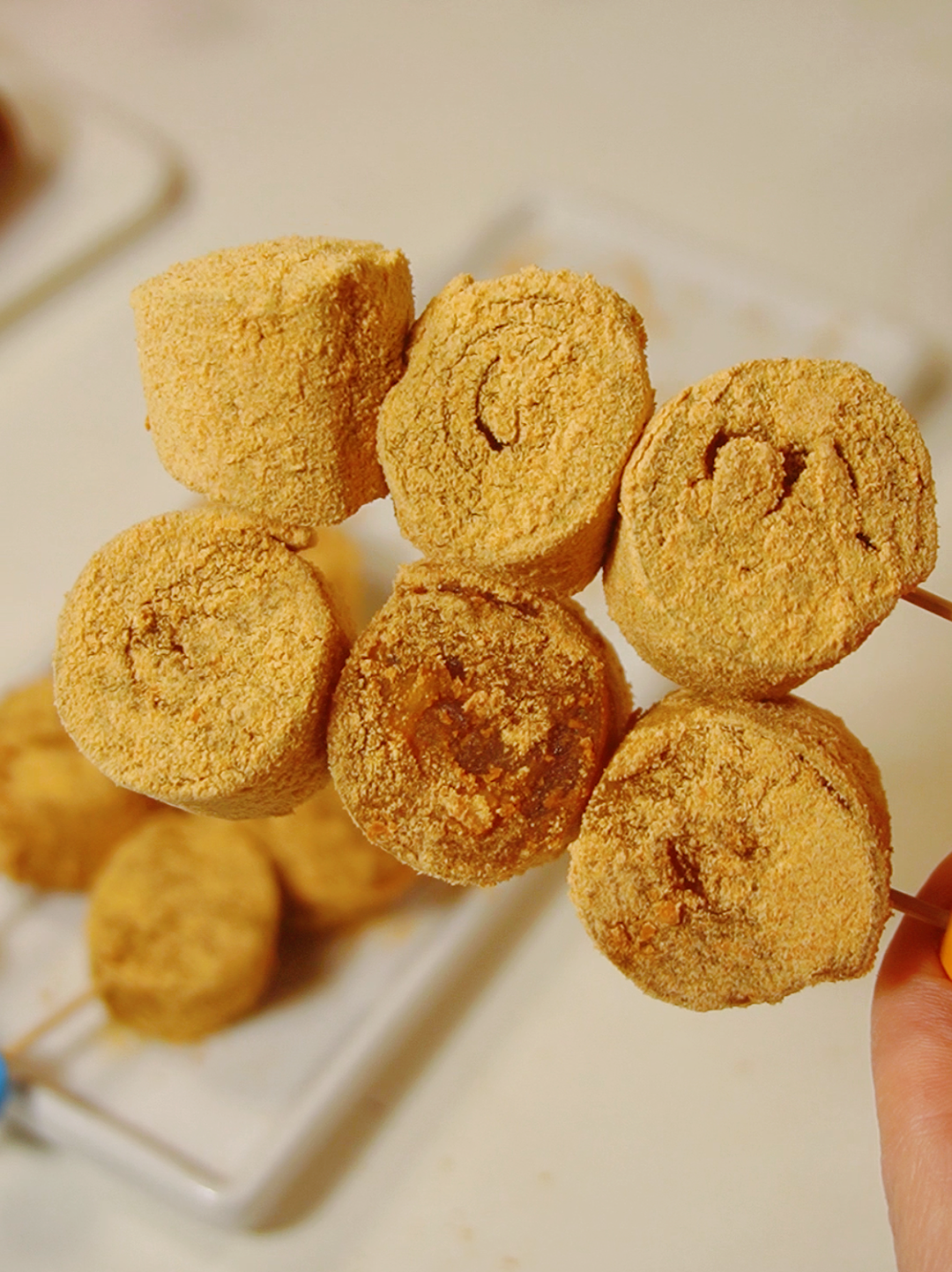 给传统小吃加点料！桂花马蹄糕版 驴打滚