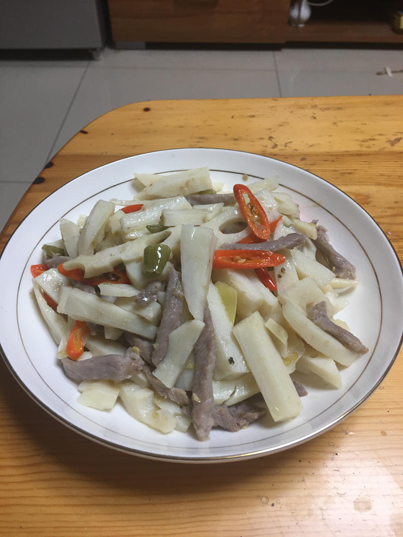 能下三碗米饭的泡椒莲藕炒肉丝