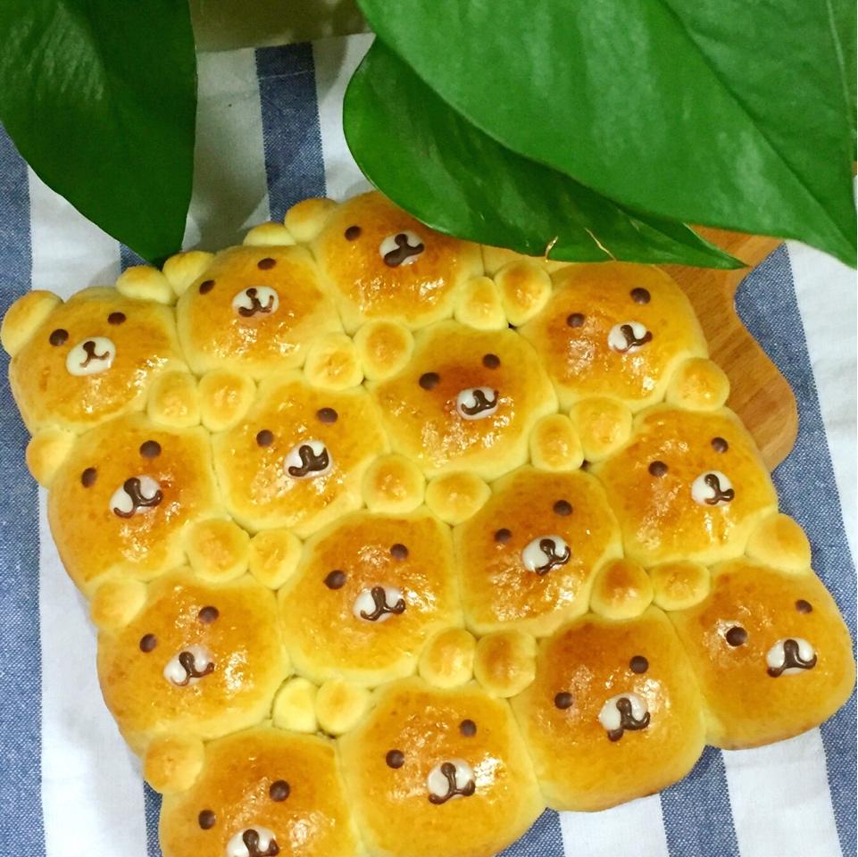 【沐沐酱下厨札记】挤挤萌熊排包（厨师机版）