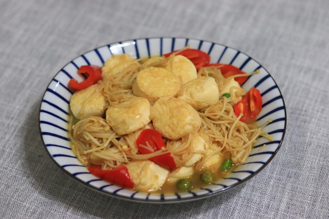 超级下饭菜--金针菇日本豆腐