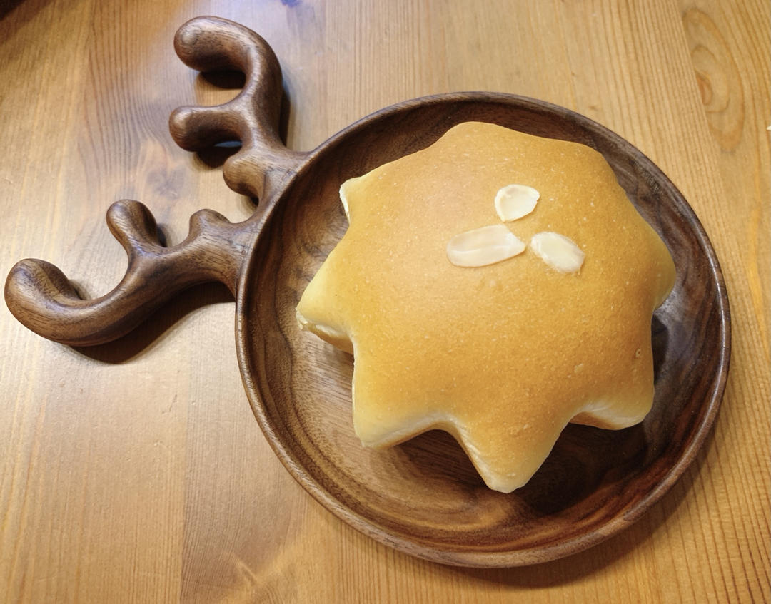 65℃鲜奶汤种红豆麻薯包