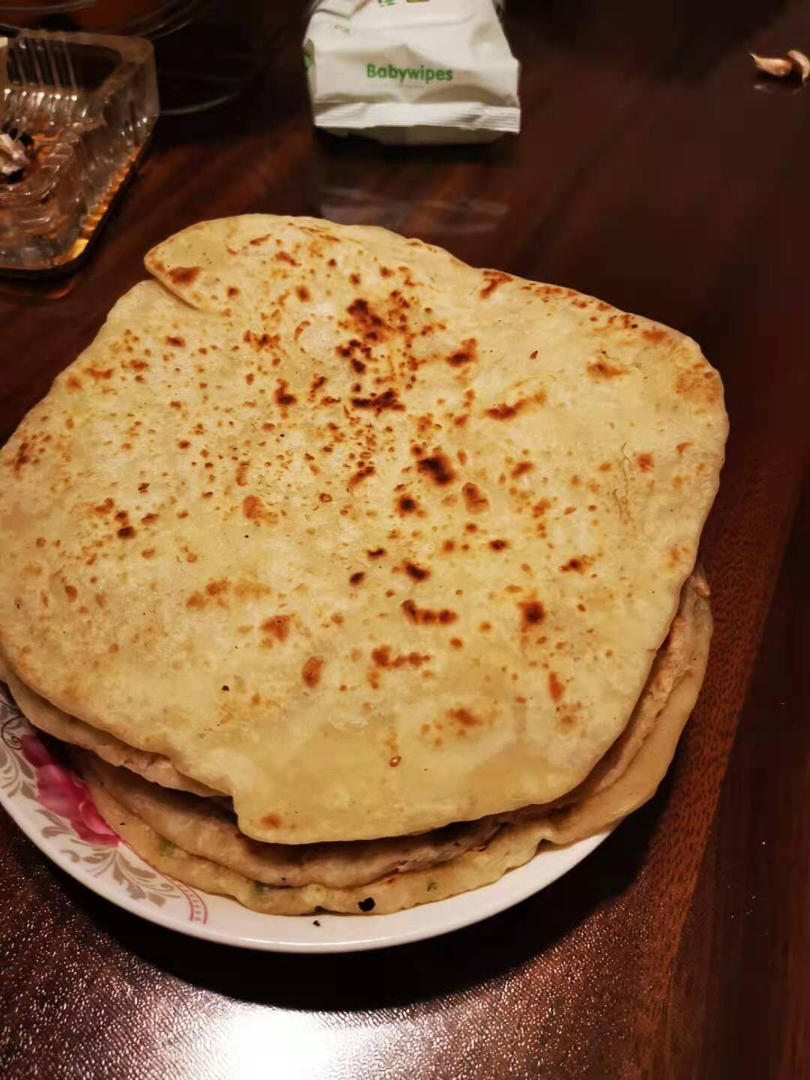 不调油酥不发面（视频）柔软多层的家常烙饼㊙️千层饼